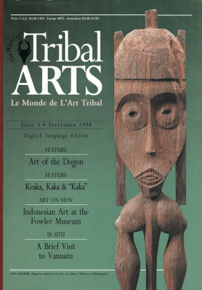Tribal Arts | Le Monde de l'Art Tribal N°03, septembre 1994 | Editions D, Frédéric Dawance